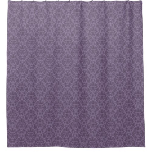 Luxury Purple Wallpaper Shower Curtain