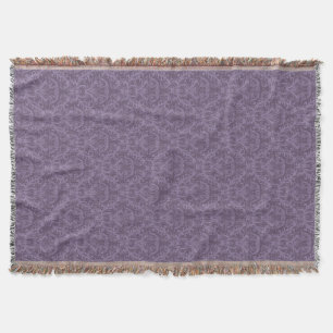 Luxury Purple Wallpaper Throw Blanket