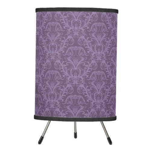Luxury Purple Wallpaper Tripod Lamp