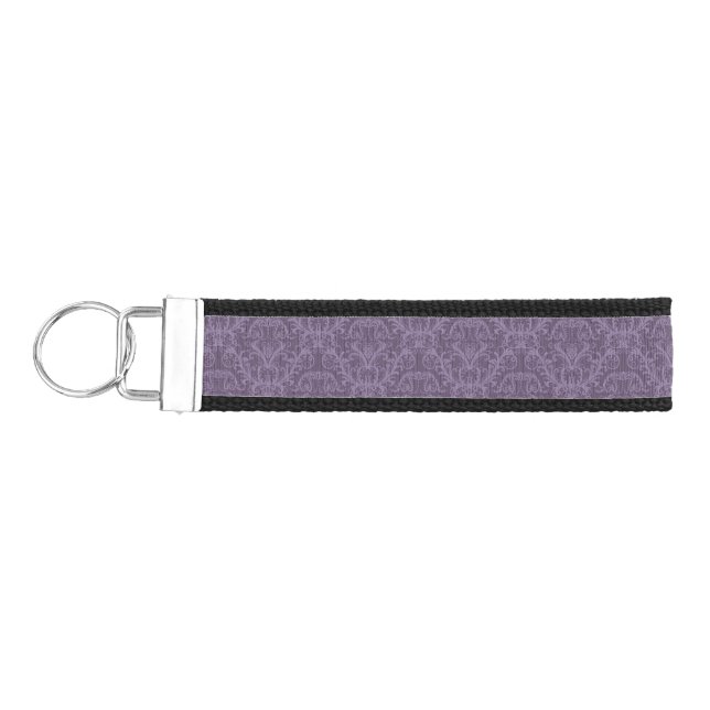Luxury Purple Wallpaper Wrist Keychain (Keys on Left)