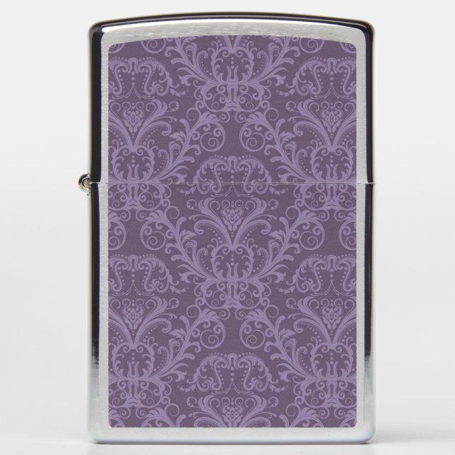 Luxury Purple Wallpaper Zippo Lighter (Front)