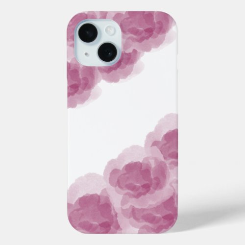 Luxury Purple Wine Magic Rose Color Abstract Art iPhone 15 Case