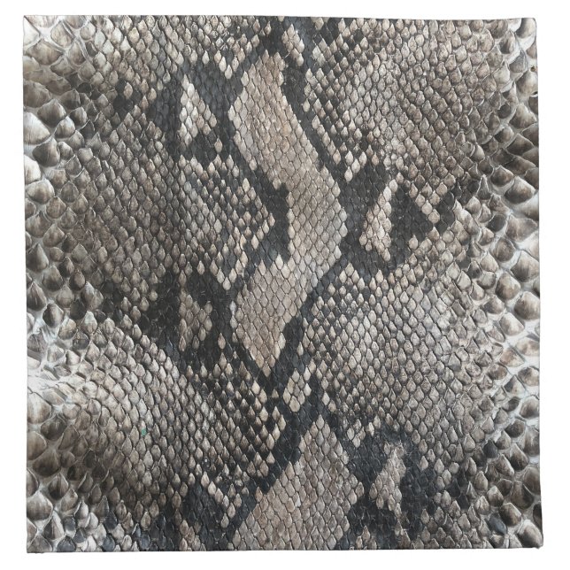 Luxury Python Snake Skin - Rich Elegant Fashion Cloth Napkin (Front)