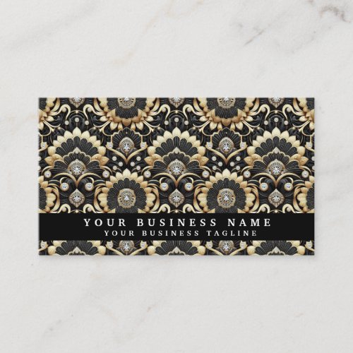 Luxury QR Code Art Deco Business Cards