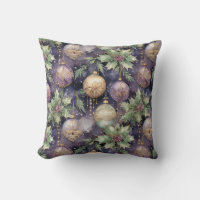 Luxury Radiance: Purple & Gold Christmas Splendor
