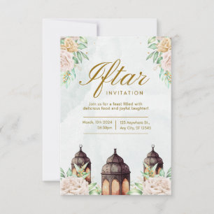 Luxury Ramadan Iftar Invitation Elegant Islamic