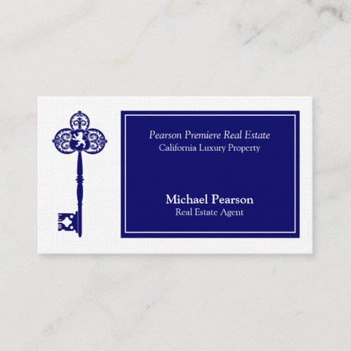 Customizable Luxury Real Estate Agent Business Card Template