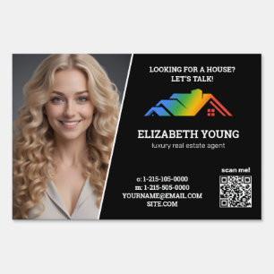🏡Luxury Real Estate Agent Custom Photo Sign