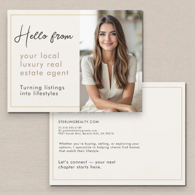 Luxury Home Marketing Agents Reference: Luxury Real Estate Agent Marketing Mailer Postcard