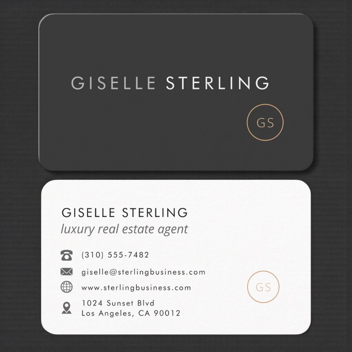 Luxury Real Estate Agent Professional Business Card