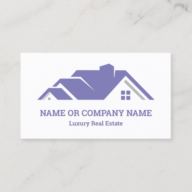 Luxury Real Estate Agent Realtor Business Card (Front)