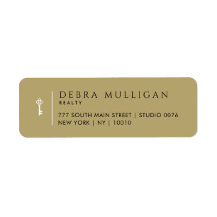 Luxury Real Estate Agent Return Address Labels