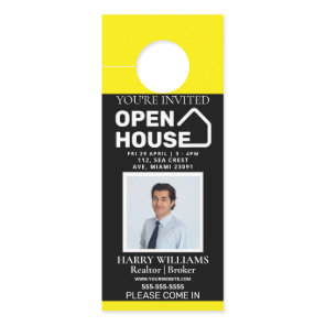 Luxury Real Estate Door Hanger | Open House