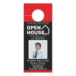 Luxury Real Estate Door Hanger | Open House