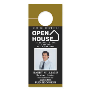 Luxury Real Estate Door Hanger | Open House