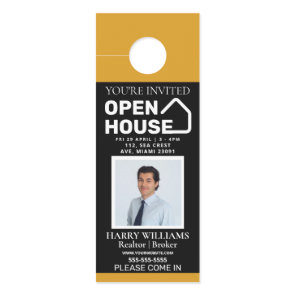 Luxury Real Estate Door Hanger | Open House