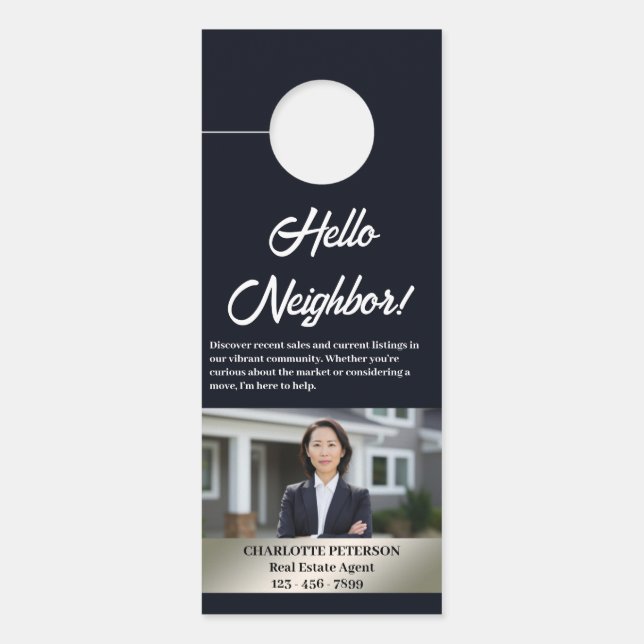 Luxury Real Estate Door hangers For Neighbors (Front)