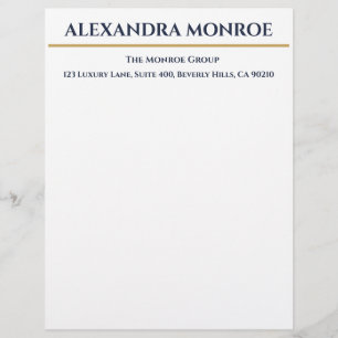 Luxury Real Estate Letterhead