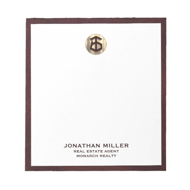 Luxury Real Estate Notepad (Front)