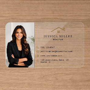 Luxury Realtor Clear Business Cards