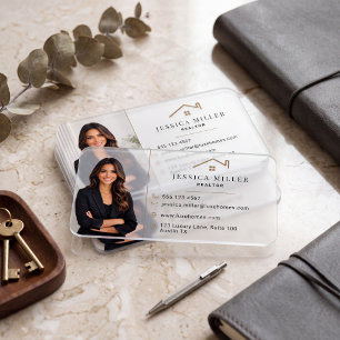 Luxury Realtor Clear Business Cards