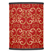 LUXURY RED AND GOLD CHRISTMAS DAMASK PERSONALIZED