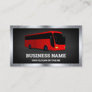 Luxury Red Bus Sightseeing Tours Travel Agent Business Card at Zazzle