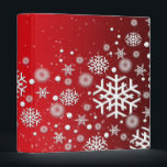 Luxury Red Christmas Spirit Binder<br><div class="desc">Romantic Wedding Binder</div>