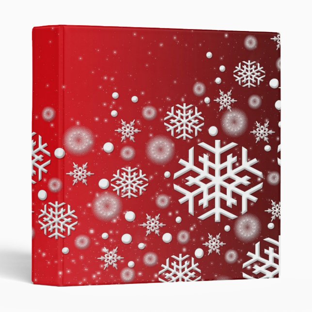 Luxury Red Christmas Spirit Binder (Front/Spine)