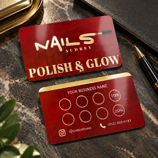 Luxury Red Velvet Gold Spot Gloss Business Loyalty Foil Spot Gloss Business Cards