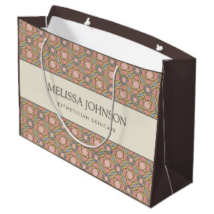 Luxury Retro Geometric Skincare Gift Bag