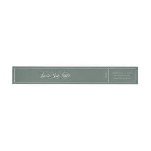 Luxury Return Address Label-Wedding, Personal Wrap Around Label