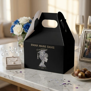 Luxury Rhinestone Female Graduate Personalized Favor Boxes