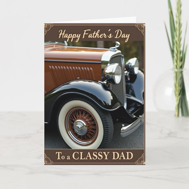 Luxury Ride Fathers Day Card (Front)