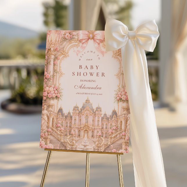 Luxury Rococo Princess Baby Shower Foam Board (Creator Uploaded)