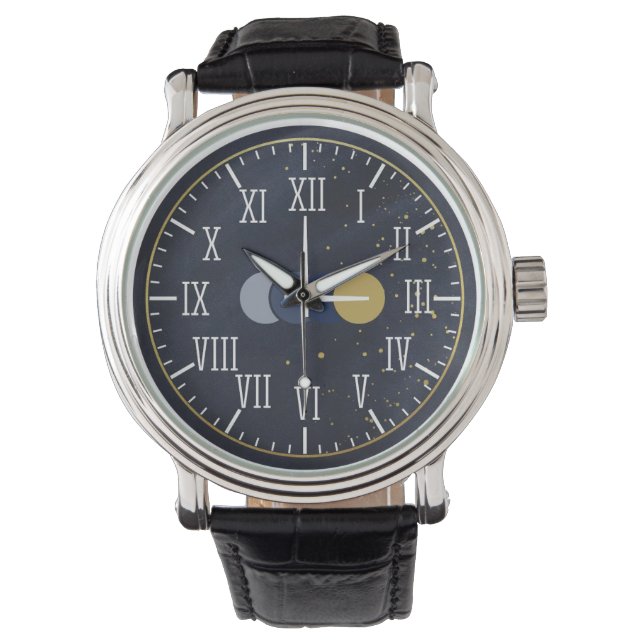 Luxury Roman Numbers Men  Watch (Front)