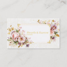 Luxury Romantic Blush Floral Peony and Gold Frame