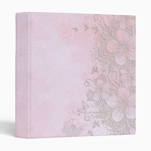 Luxury Romantic Pink Spring Binder