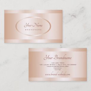 Luxury Rose Gold Effect Professional and Stylish Business Card
