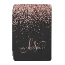 Luxury Rose Gold Glitter Elegant Monogram iPad Mini Cover Luxury Rose Gold Glitter Elegant Monogram iPad Mini Cover