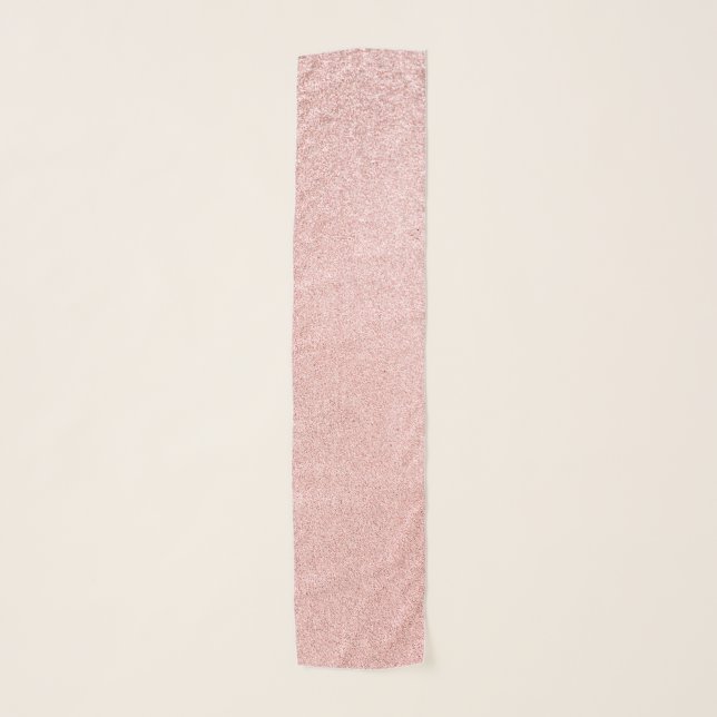 Luxury Rose gold glitter Scarf (Front)