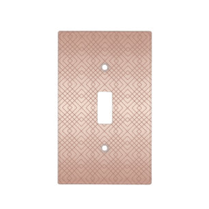 Luxury Rose Gold pattern Light Switch Cover
