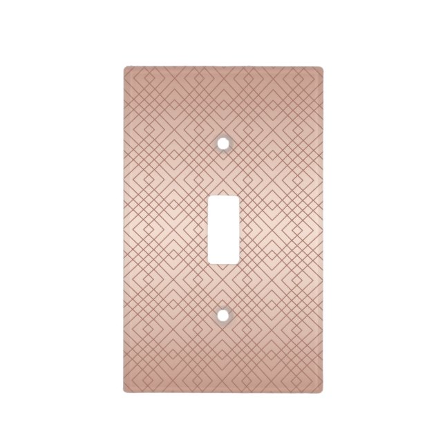 Luxury Rose Gold pattern Light Switch Cover (Front)
