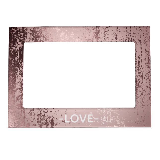 Luxury rose gold Personalized Magnetic Frame (Front)