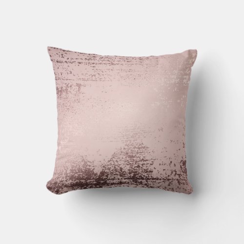 Luxury Rose gold Throw Pillow