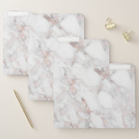 Luxury Rose-gold & White Faux Marble