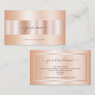 Luxury Rose Golden Shimmer Professional and Simple Business Card
