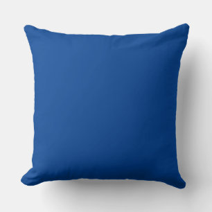 Luxury Royal Blue Accent Throw Pillow
