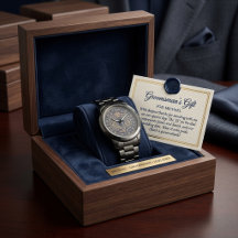 Luxury Royal Crest Groomsmen Custom Wedding Gift