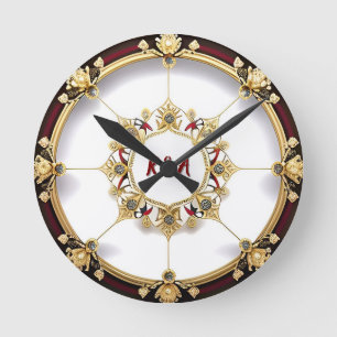 Luxury Royal Style Home Decor Round Clock